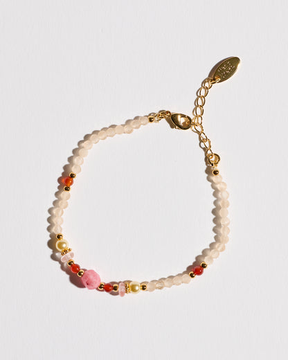 Strawberry Cloud Beaded Bracelet