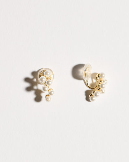 Pearl Branch Clip-on Earrings