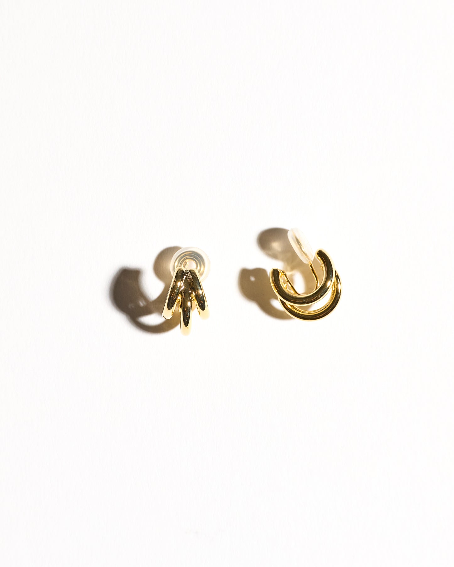 Tri-Hoop Clip-on Earrings