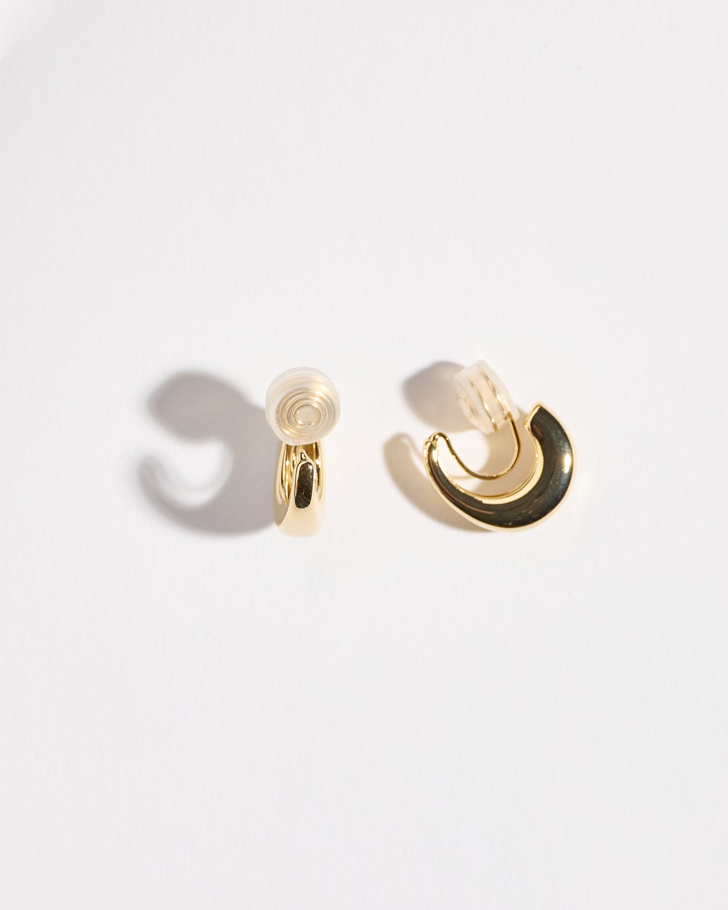 Gold Huggies Clip-on Earrings