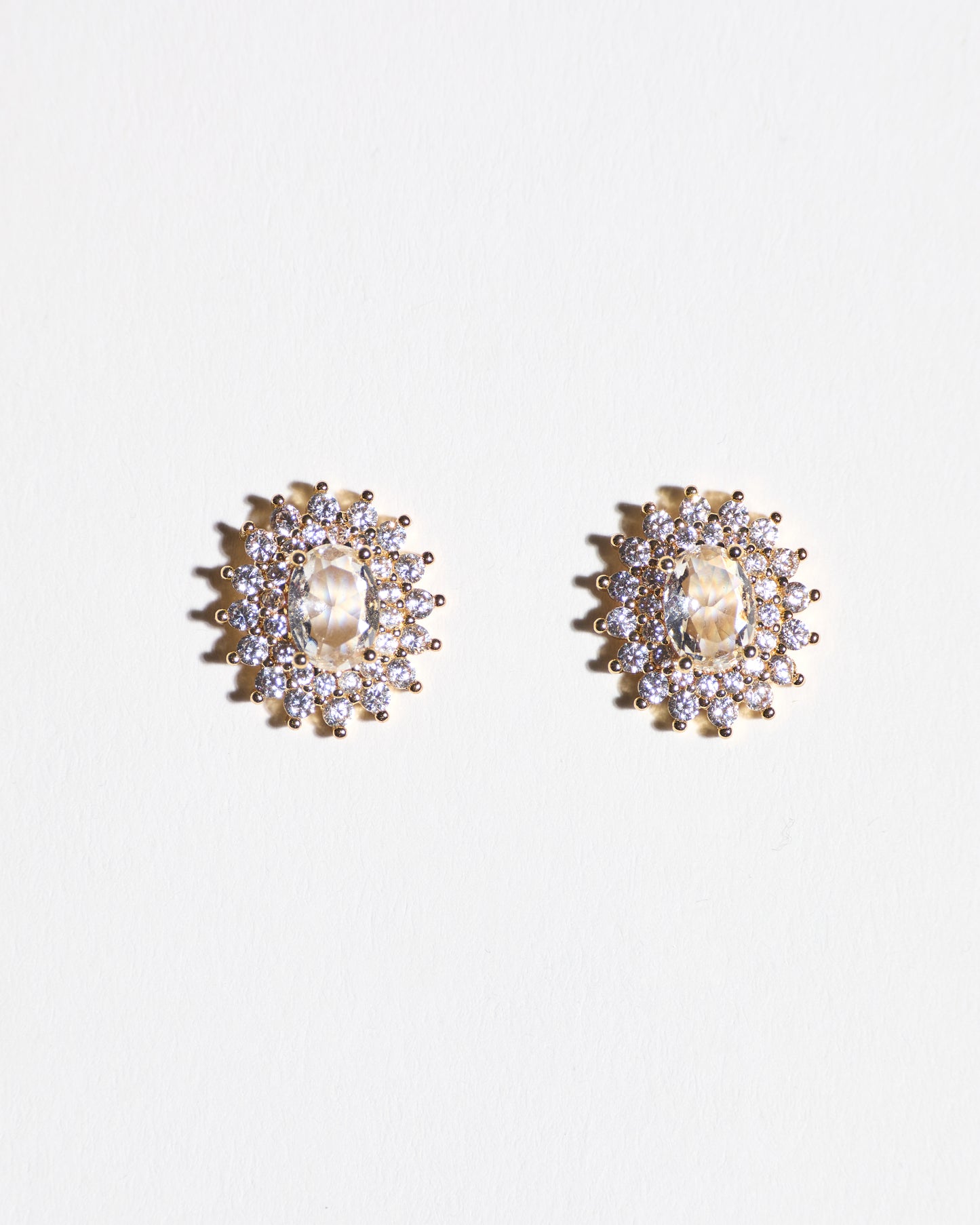 Diamond Halo Earrings