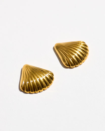 Shell Fan Earrings