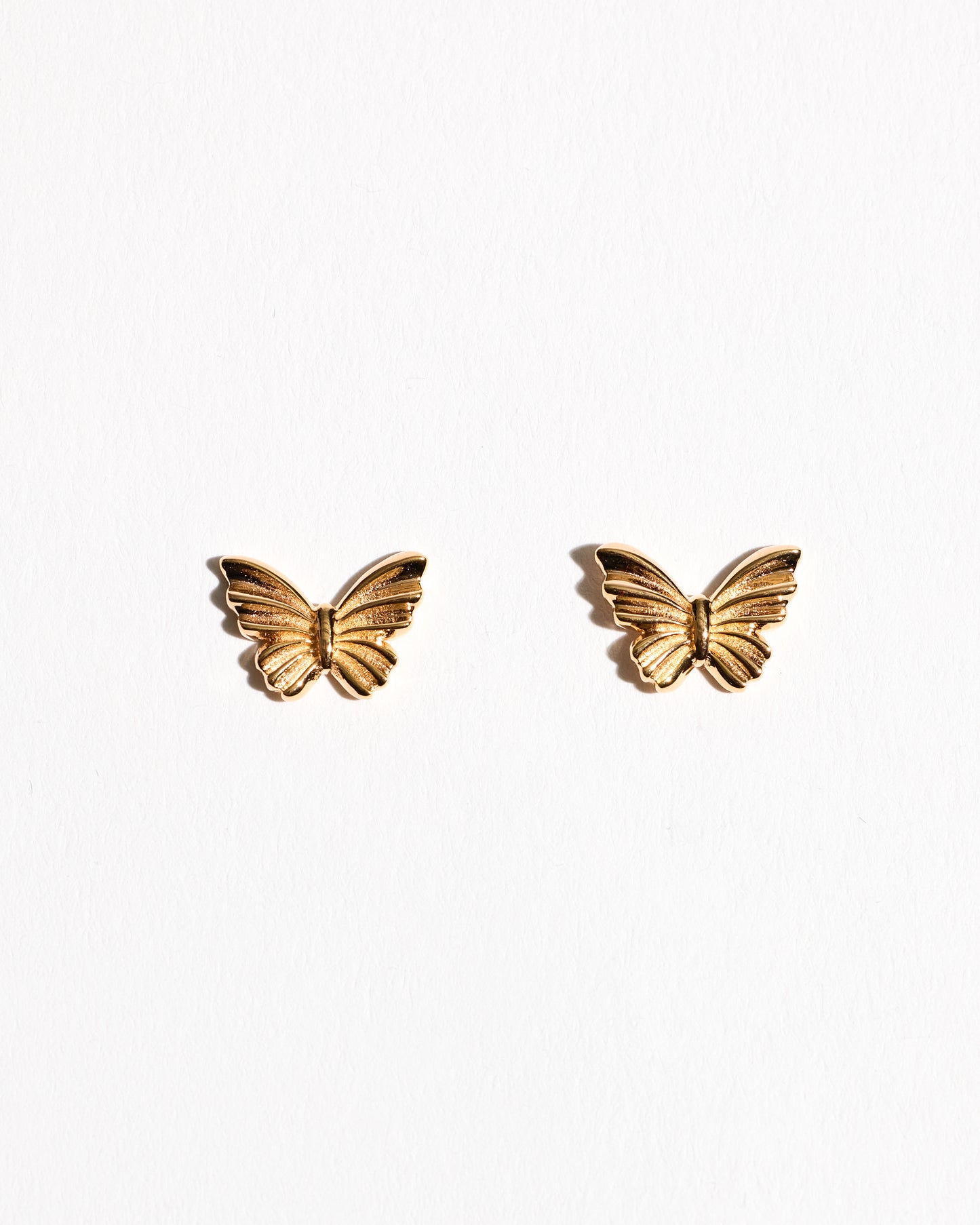 Etched Butterfly Studs