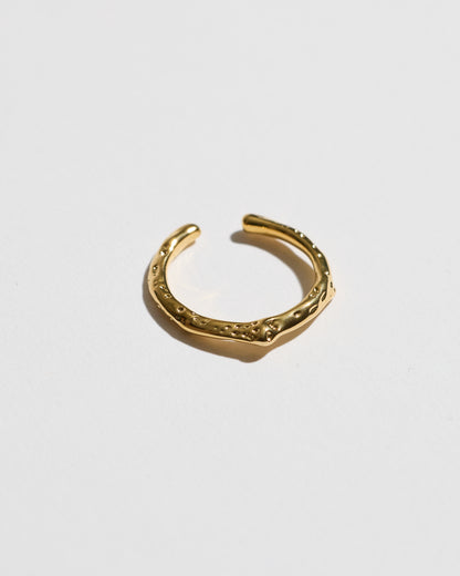 Dimpled Branch Open Ring