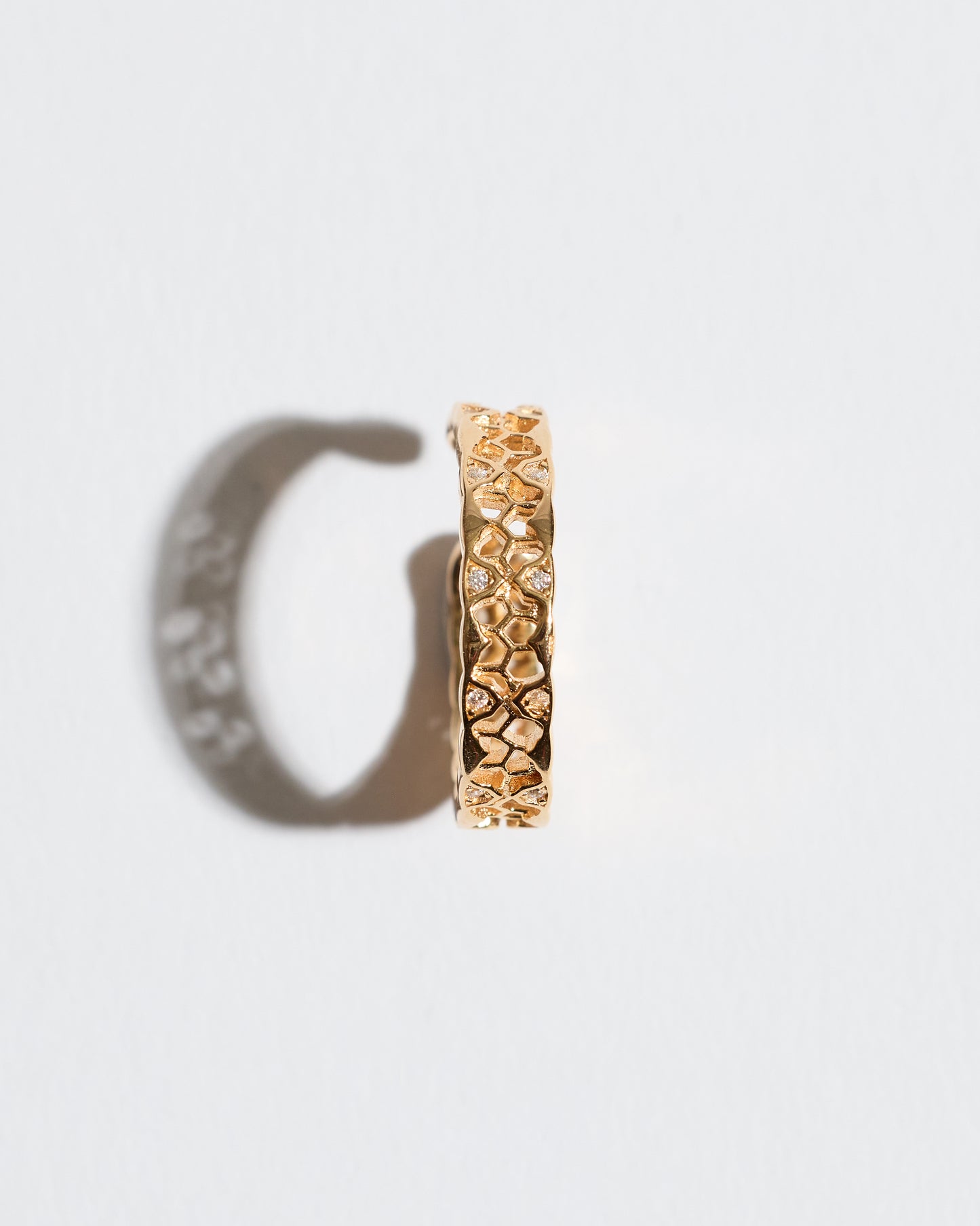 Honeycomb Open Ring