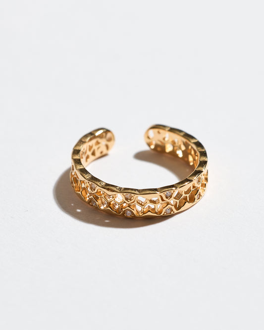 Honeycomb Open Ring