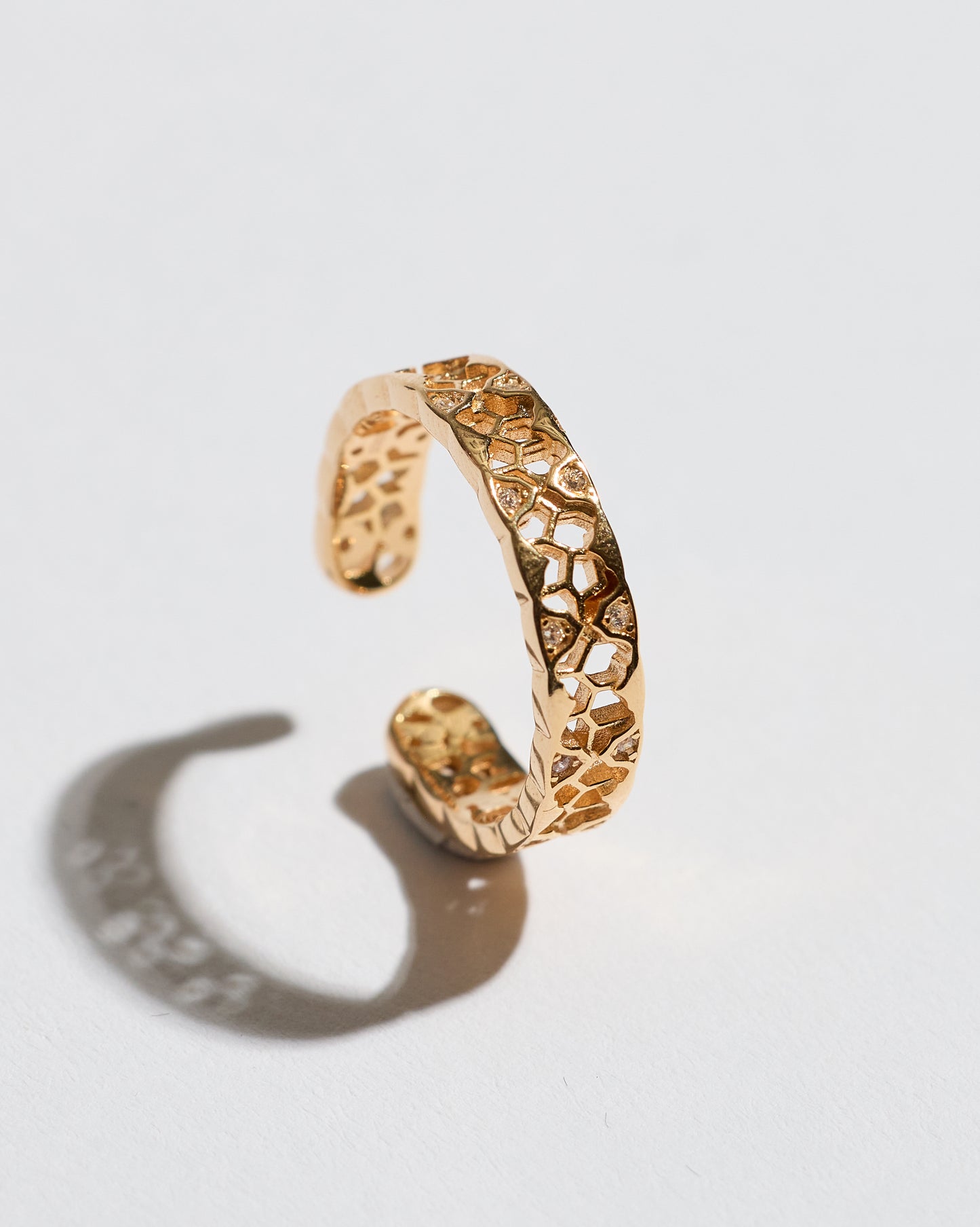 Honeycomb Open Ring