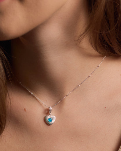 Arctic Gem Heart Necklace