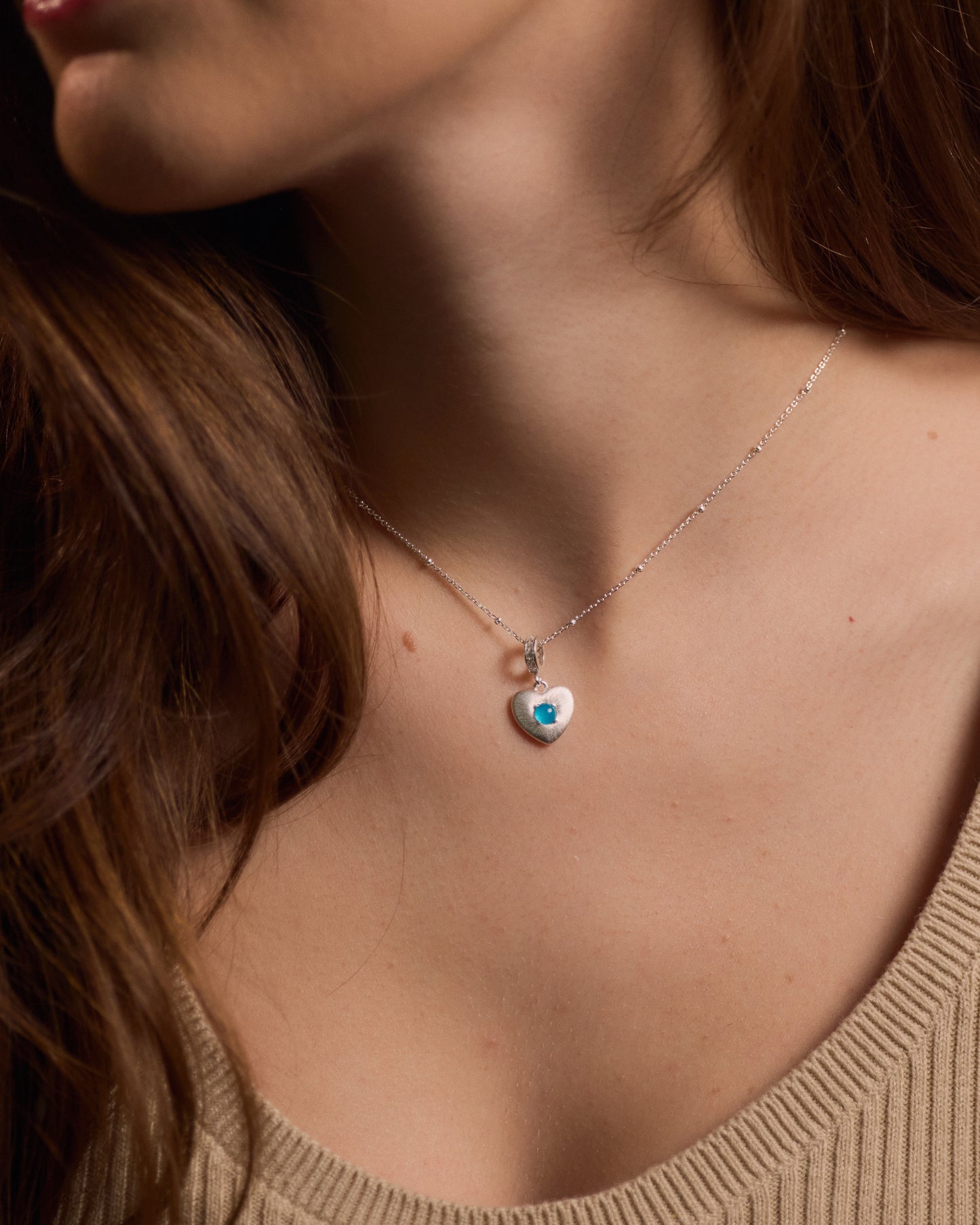 Arctic Gem Heart Necklace