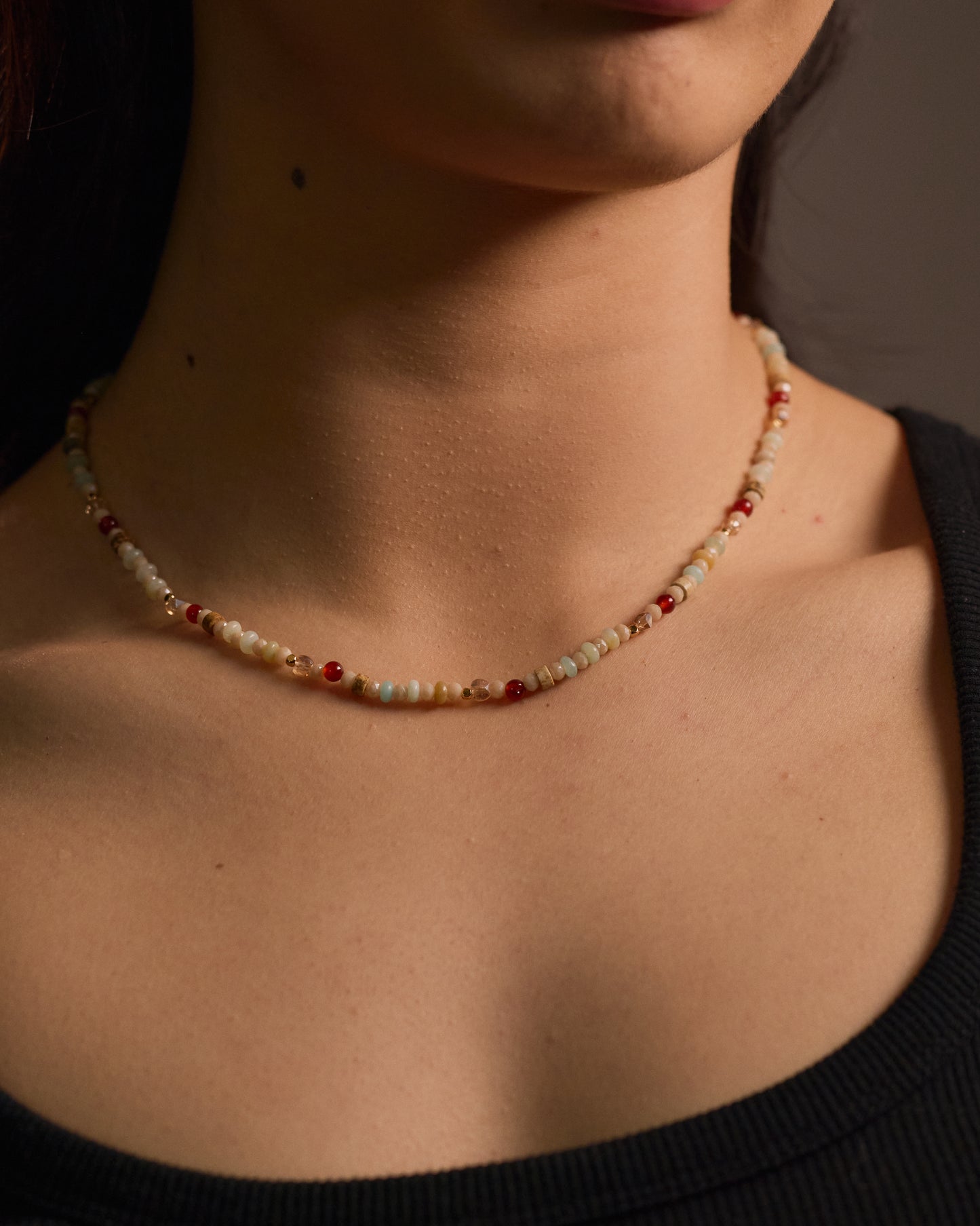 Multichromatic Beaded Necklace