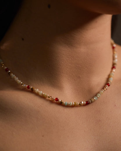 Multichromatic Beaded Necklace