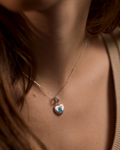 Arctic Gem Heart Necklace